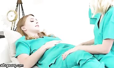 Medical School Lesbians Exchange Intimate Exams