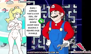 PeachRosalina and Daisy Plumbed by Mario
