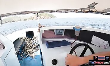 Thai Amateur Outdoor Boat Orgy with Big Ass and Huge Cock
