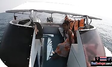 Thai Amateur Outdoor Boat Orgy with Big Ass and Huge Cock