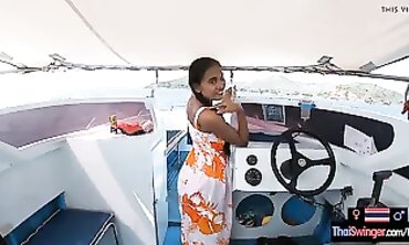 Thai Amateur Outdoor Boat Orgy with Big Ass and Huge Cock