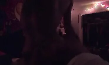 Ebony Brunette Gets Hardfucked and Creampied