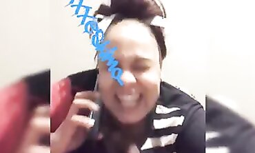 Ebony Girl Takes Phone Call While Deep Throating A Thick Cock