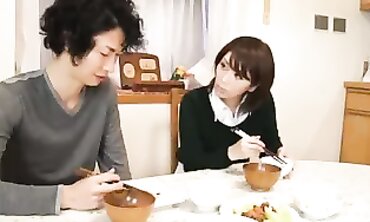 Japanese MILF Takes Double Penetration POV