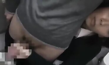 Japanese MILF Takes Double Penetration POV