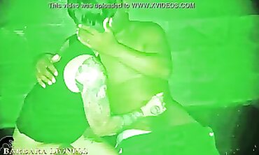 Hotwife Red Gangbanged in the Dark with Night Vision Camera