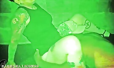 Hotwife Red Gangbanged in the Dark with Night Vision Camera