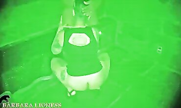 Hotwife Red Gangbanged in the Dark with Night Vision Camera