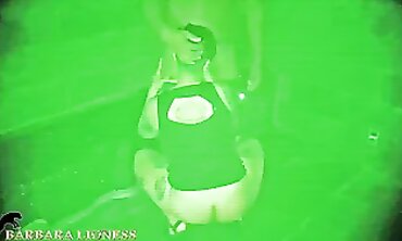 Hotwife Red Gangbanged in the Dark with Night Vision Camera