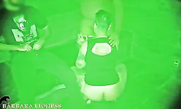 Hotwife Red Gangbanged in the Dark with Night Vision Camera