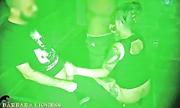 Hotwife Red Gangbanged in the Dark with Night Vision Camera