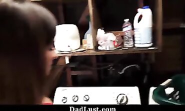 POV: Stepdad Fucks Small Stepdaughter in the Kitchen