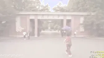 上海復旦大學全裸園林階梯