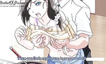 Uncensored Anime: Fiancé Penetrates Near Hotwife