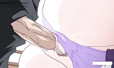 Uncensored Anime: Fiancé Penetrates Near Hotwife