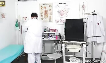 Czech MILF Examined by Doctor with Speculum