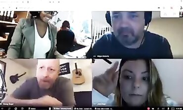 Busty Office Dame Stays Nude On Video Call
