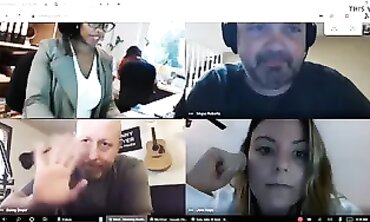 Busty Office Dame Stays Nude On Video Call