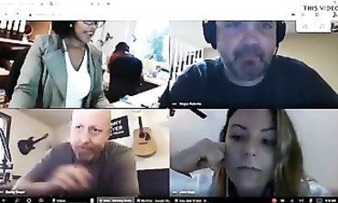 Busty Office Dame Stays Nude On Video Call