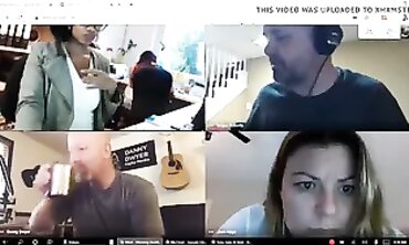 Busty Office Dame Stays Nude On Video Call