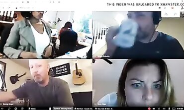 Busty Office Dame Stays Nude On Video Call
