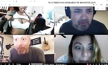 Busty Office Dame Stays Nude On Video Call