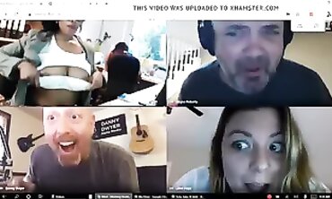 Busty Office Dame Stays Nude On Video Call
