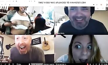 Busty Office Dame Stays Nude On Video Call