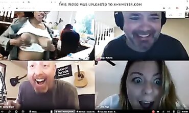 Busty Office Dame Stays Nude On Video Call