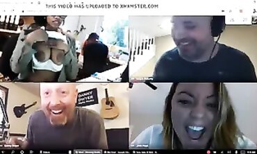 Busty Office Dame Stays Nude On Video Call