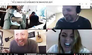 Busty Office Dame Stays Nude On Video Call