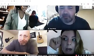 Busty Office Dame Stays Nude On Video Call