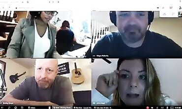 Busty Office Dame Stays Nude On Video Call
