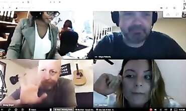 Busty Office Dame Stays Nude On Video Call