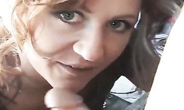 Renee LaRue Gives a Deepthroat Blowjob