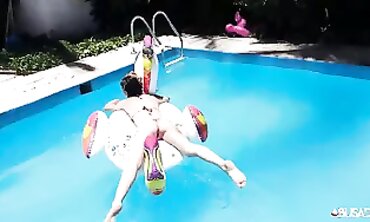 Candy and Joy Enjoy a Sexy Pool Session in Brazil