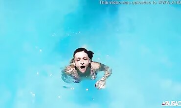 Candy and Joy Enjoy a Sexy Pool Session in Brazil