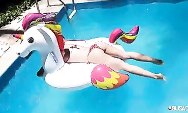 Candy and Joy Enjoy a Sexy Pool Session in Brazil
