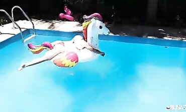 Candy and Joy Enjoy a Sexy Pool Session in Brazil