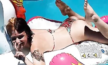 Candy and Joy Enjoy a Sexy Pool Session in Brazil