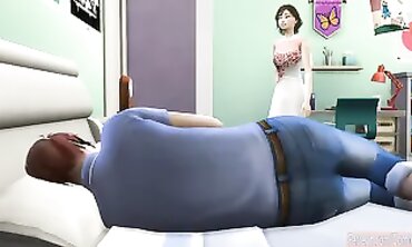 Korean Step-Sister's Kinky Prank: Brother Wakes to Surprise Blowjob