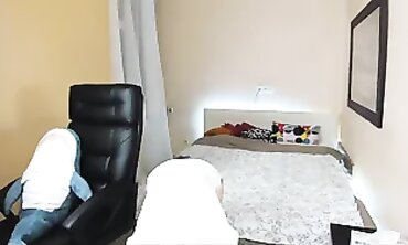 Solo Camgirl Teases Audience With Glasses and Pigtails