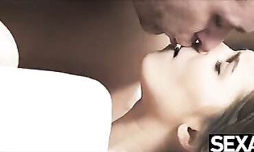 Super-Cute Blonde Couple Enjoys Rough and Romantic Sex