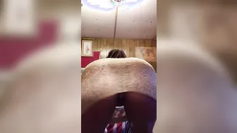 BBW Black Beauty Twerking in a Gold Sundress