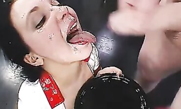Voluptuous Nurse Maria Takes a Hardcore Bukkake