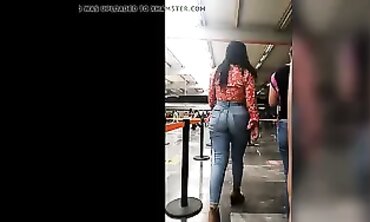 Rica: Big Latina Ass in Tight Jeans on the Subway