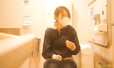 Asian Hairy Girls Squatting on the Toilet Compilation 5