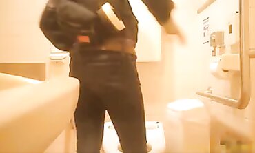 Asian Hairy Girls Squatting on the Toilet Compilation 5