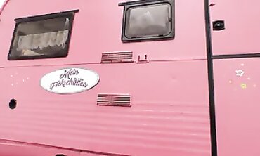 Mature MILF Lia Louisse Fucks Older Man In Pink Truck