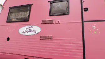 Mature MILF Lia Louisse Fucks Older Man In Pink Truck